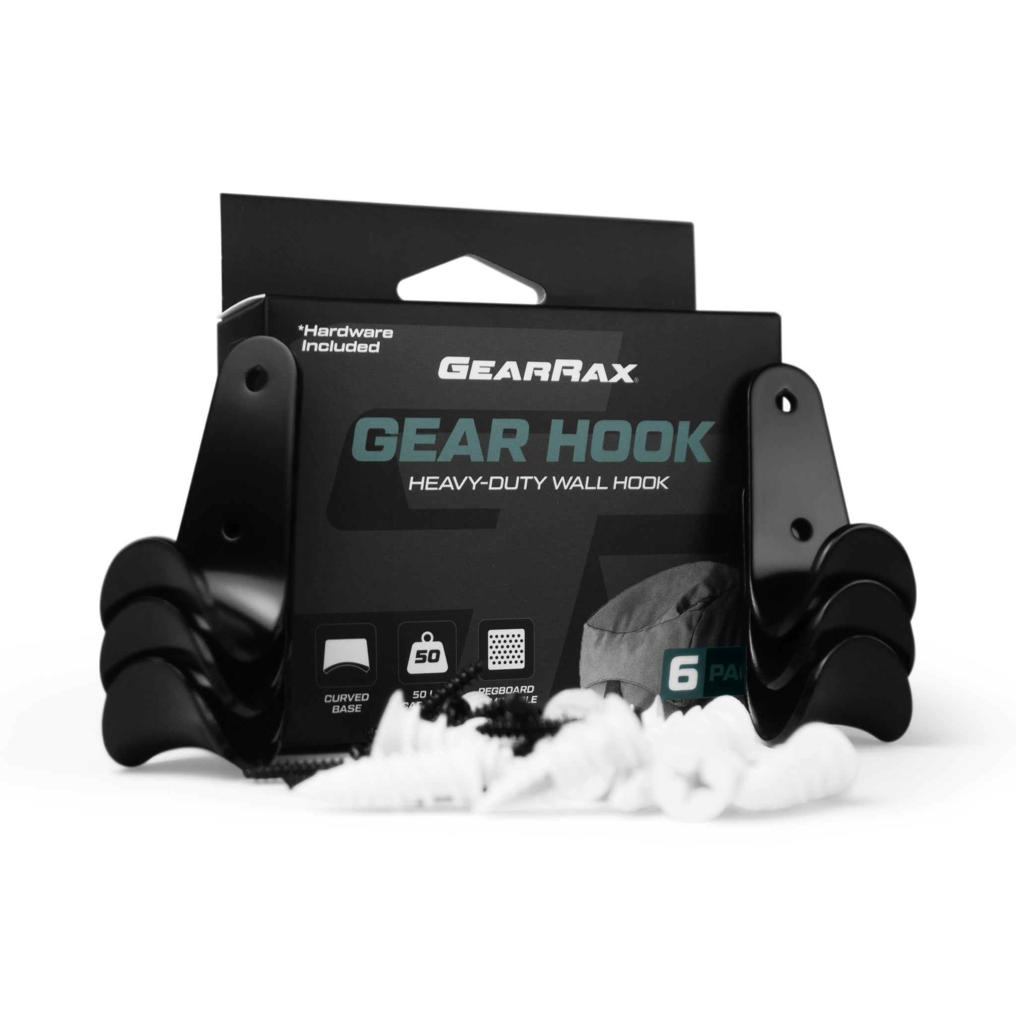 Heavy Duty Gear Hooks for Climbing - 50lb Capacity (6pk) | GearRax